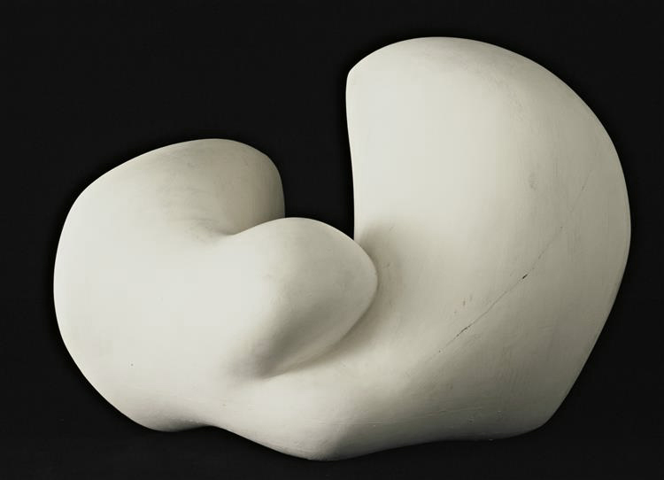 HUMAN CONCRETION by Jean Arp, 1935. Plaster. MoMA, NY. jean-arp-plaster