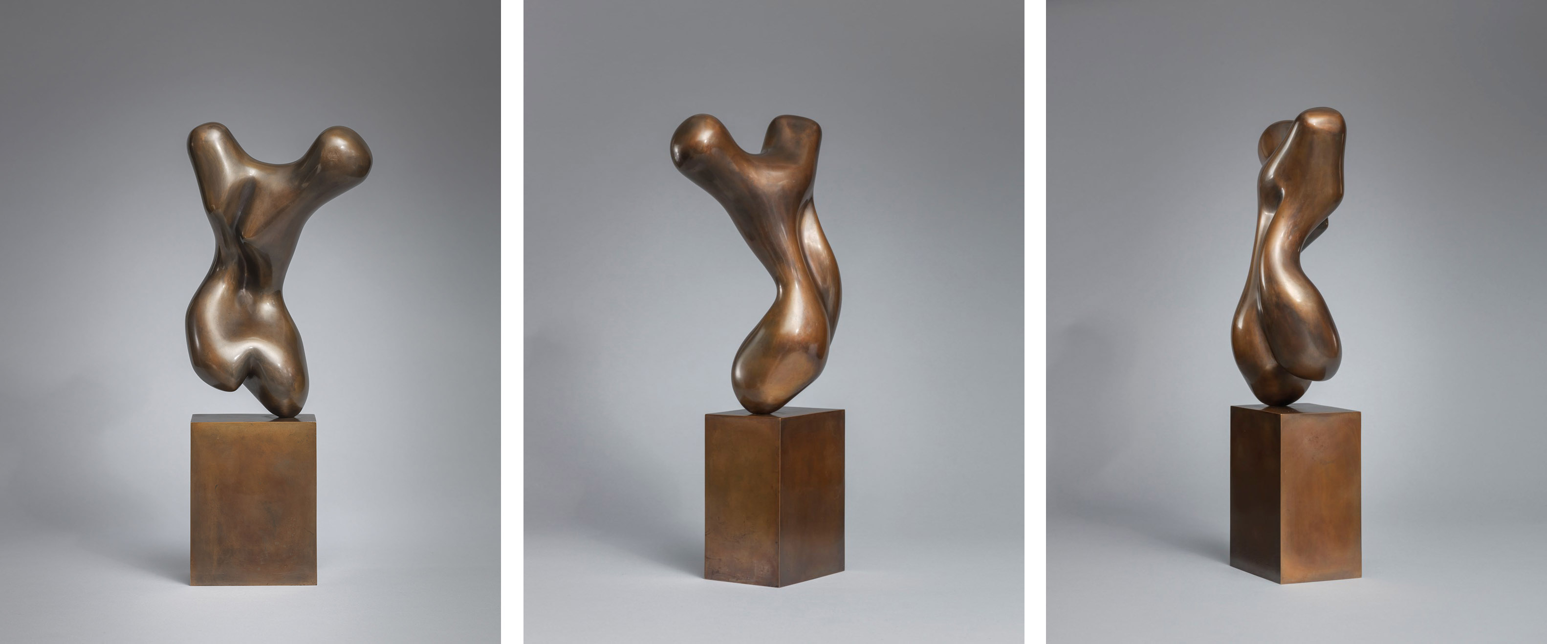 TORSE by Jean Arp, conceived in 1931, cast in 1976, in an edition of six copies, long after the artist's death. Bronze. German-French artist. Photo credit, Christie's. jean-arp-torso