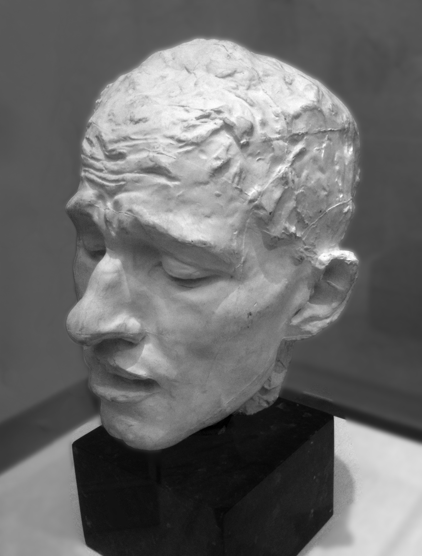 Head of Pierre de Wiessant (from the Burghers of Calais), By Auguste Rodin, 1886. Plaster. Legion of Honor, San Francisco. Photo Credit: Michael McGinnis. rodin-bust