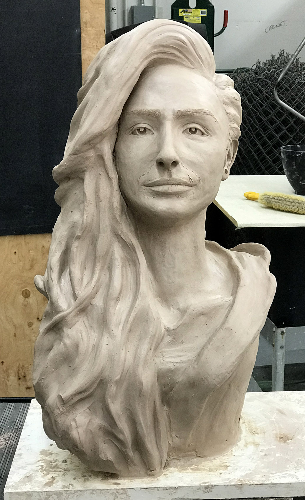 Self-portrait by Briona Darling (Briona Hendren at the time). Fall 2018. bust-4