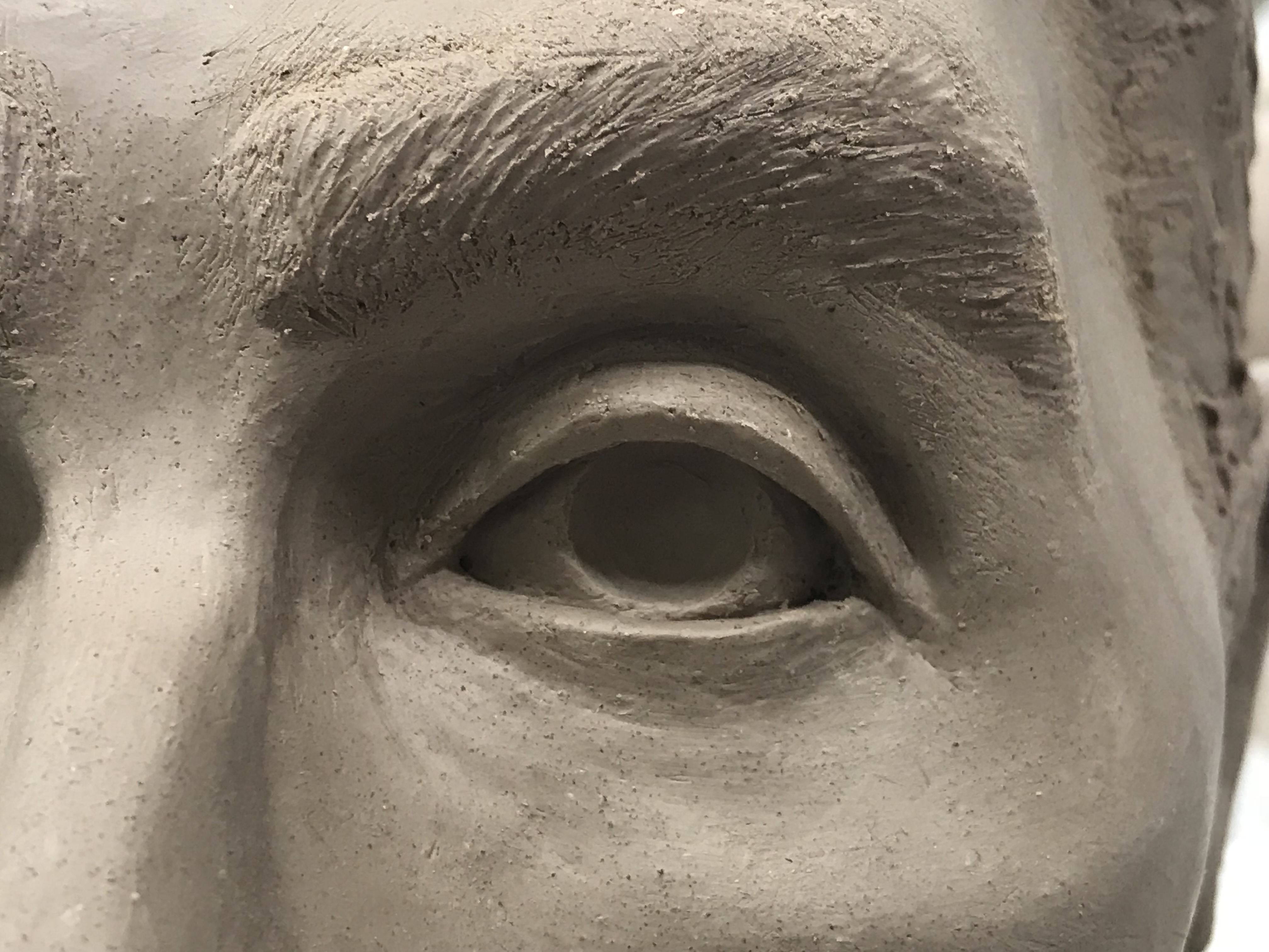 Detail of eye of Zeth Wilson's self-portrait. Fall 2027. eye-detail-4